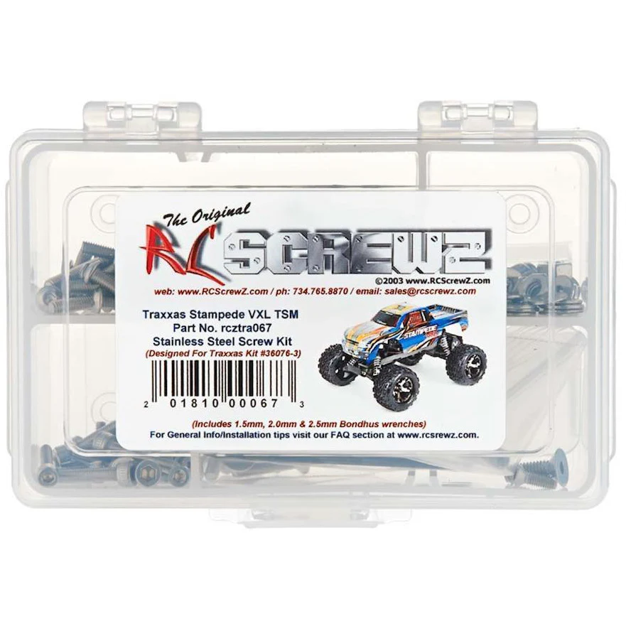 RC Screwz Stainless Screw Kit Stampede VXL TSM