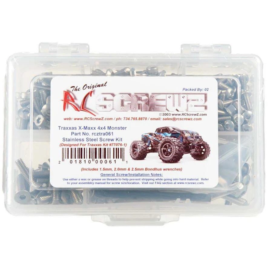 RC Screwz Stainless Steel Screw Kit Traxxas X-Maxx