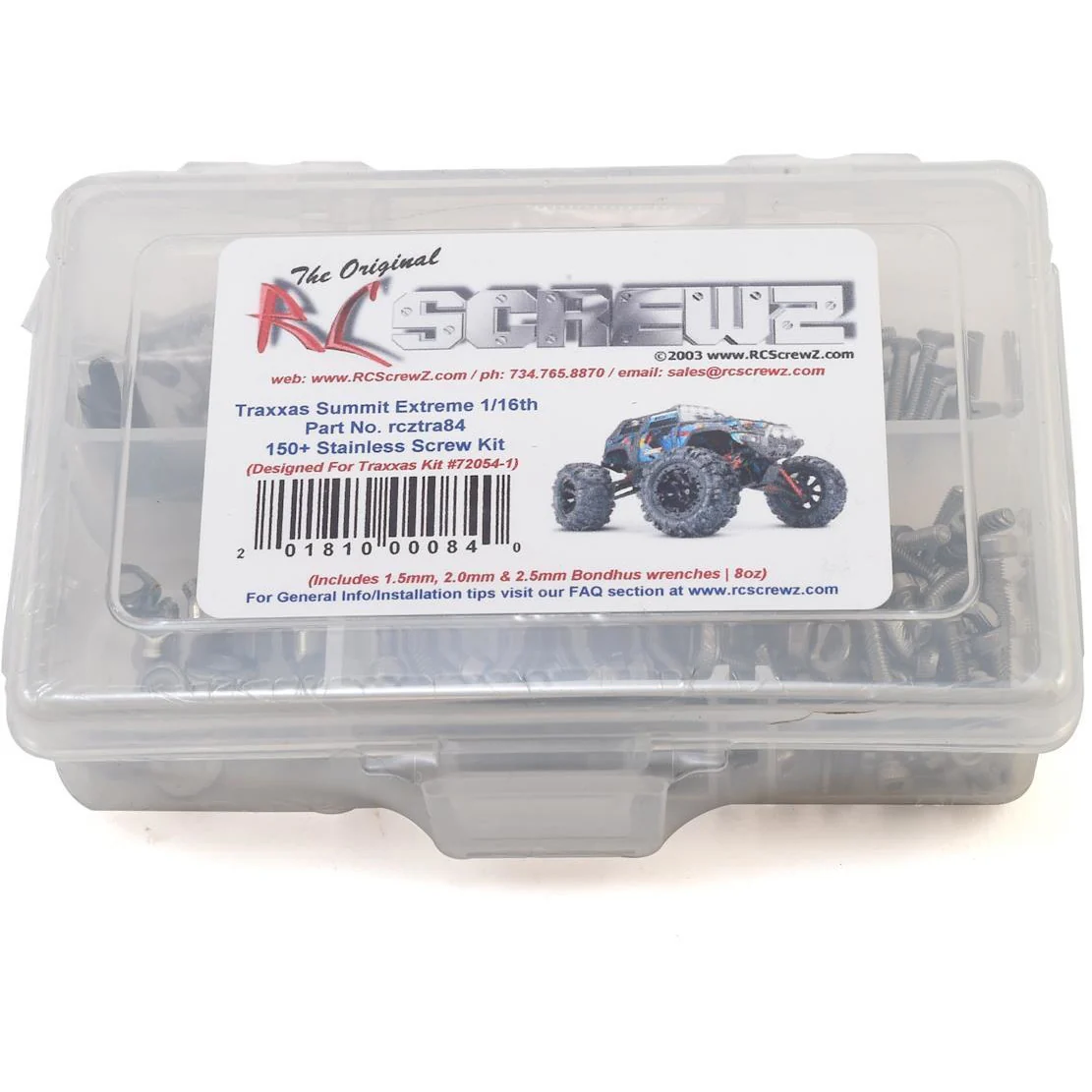 RC Screwz Traxxas 1/16 Summit Stainless Steel Screw Kit