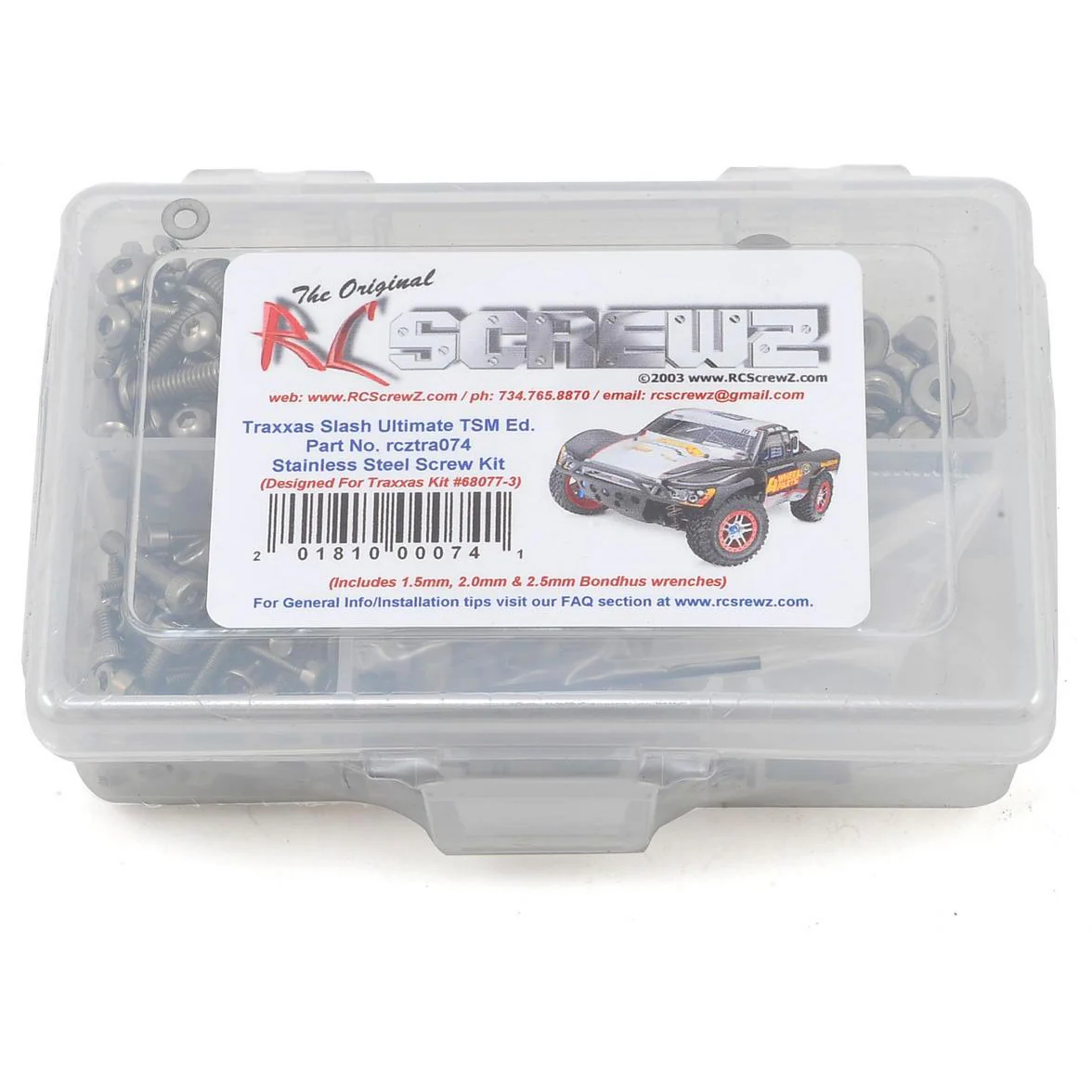 RC Screwz Traxxas Slash Ultimate TSM Stainless Screw Kit