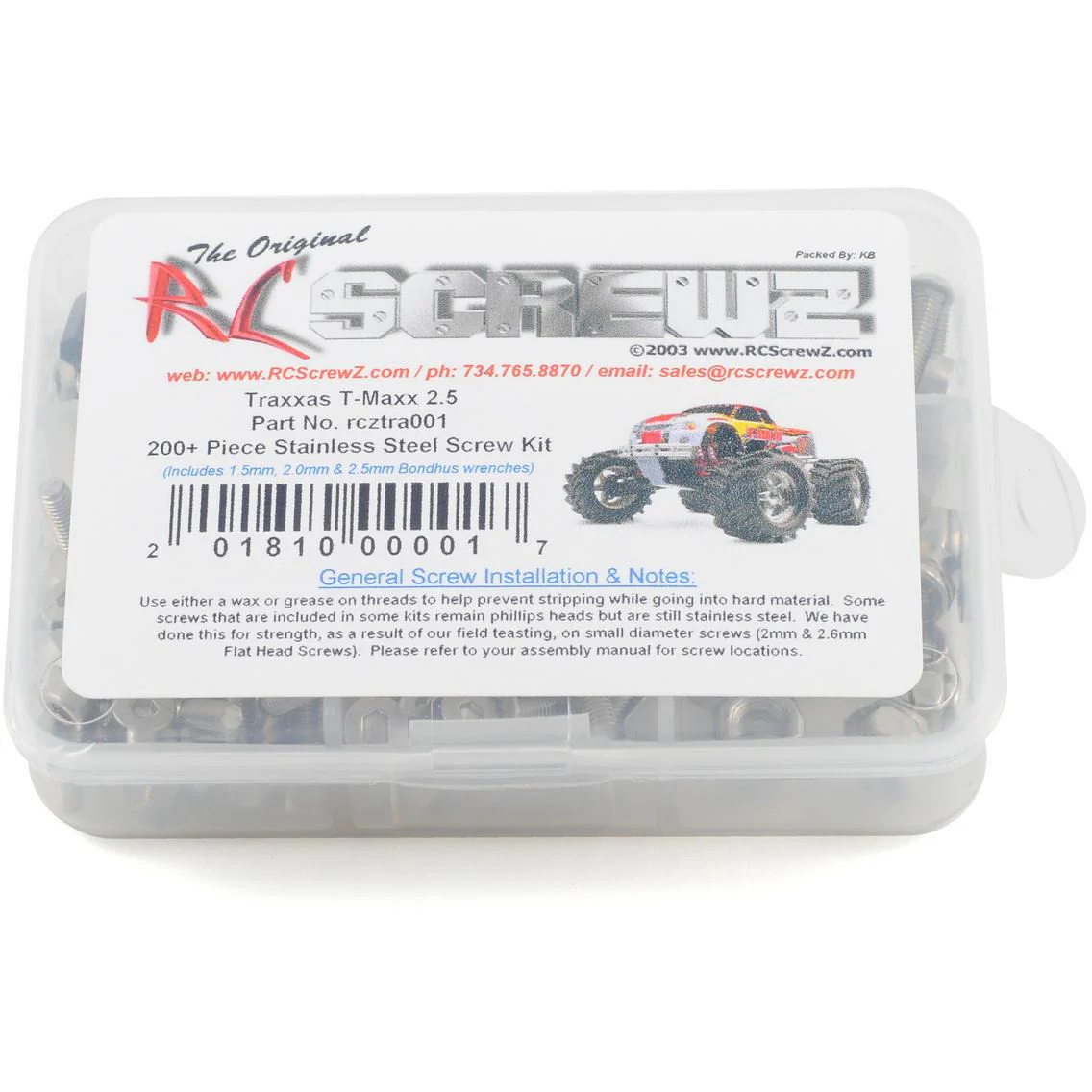 RC Screwz Traxxas T-Maxx 2.5 Stainless Steel Screw Kit