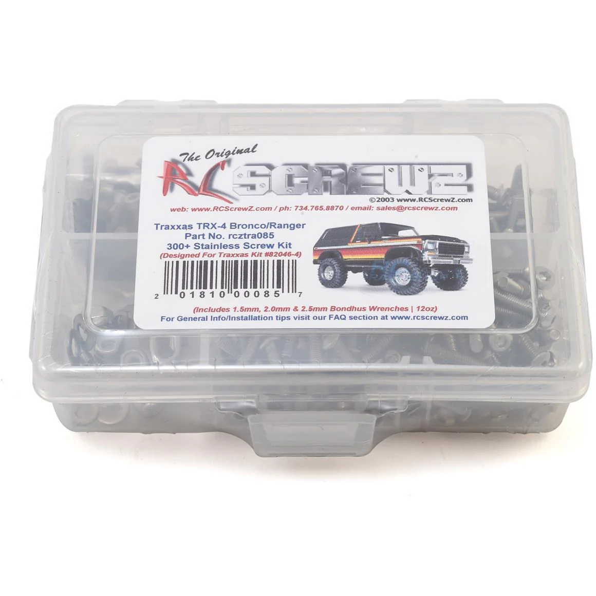 RC Screwz Traxxas TRX-4 Bronco Stainless Steel Screw Kit
