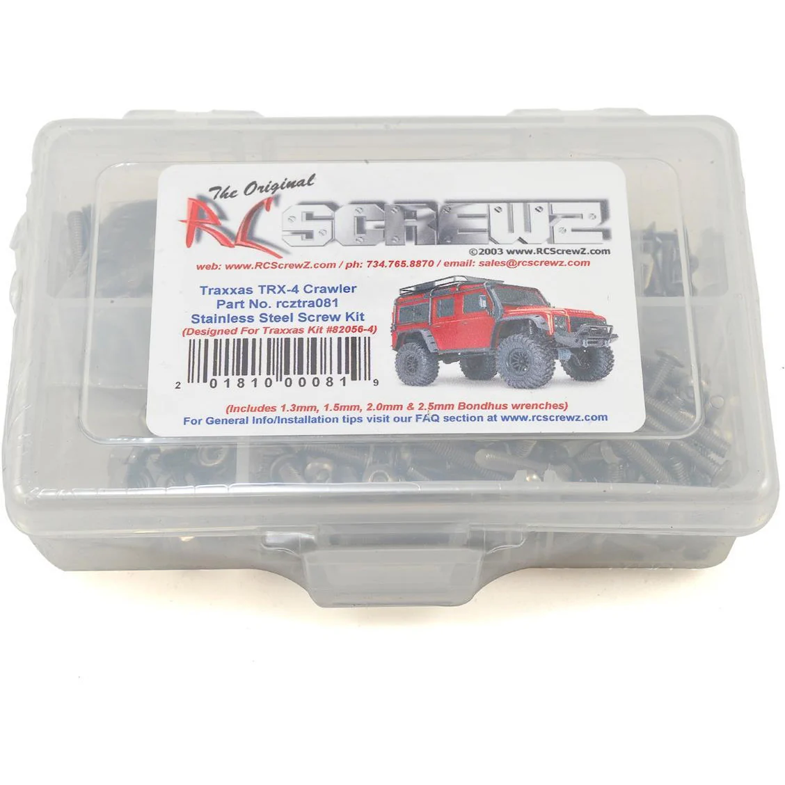 RC Screwz Traxxas TRX-4 Stainless Steel Screw Kit