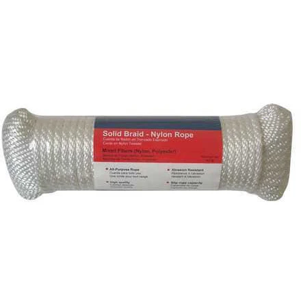 Rope, Nylon, Braided, 5/16 In. dia., 100ft L