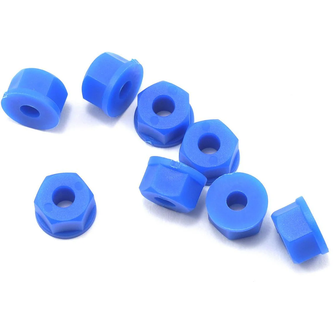 RPM 8-32 Nylon Nuts (Neon Blue) (8)