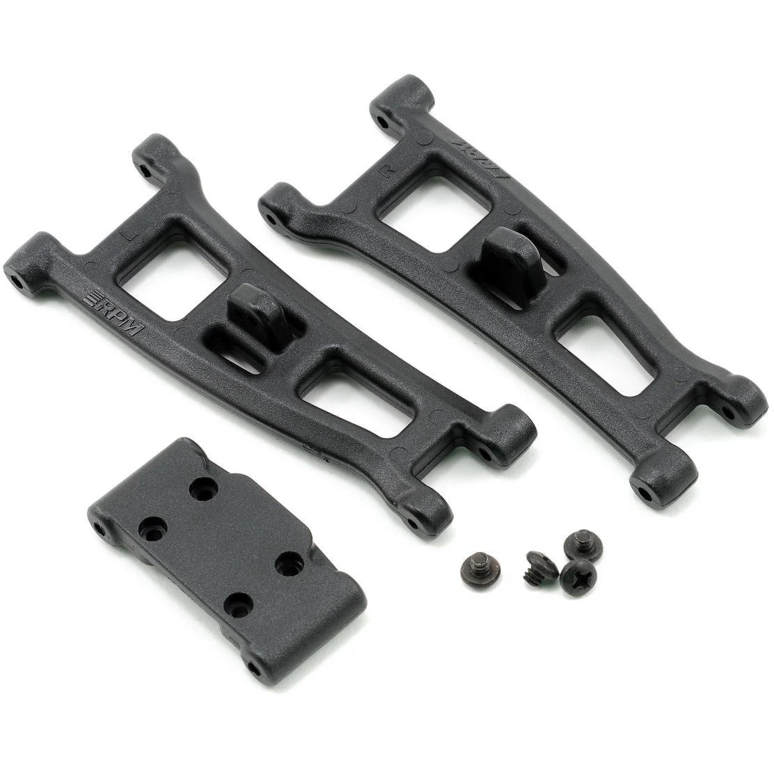 RPM Front A-Arms w/Bulkhead (Black) (GT2, SC10)