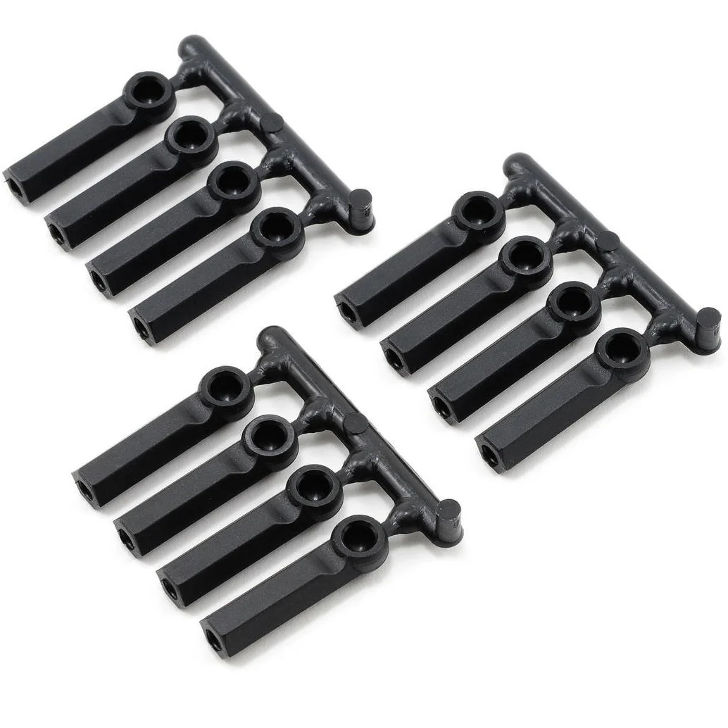 RPM Long Shank 4-40 Rod Ends (Black) (12)