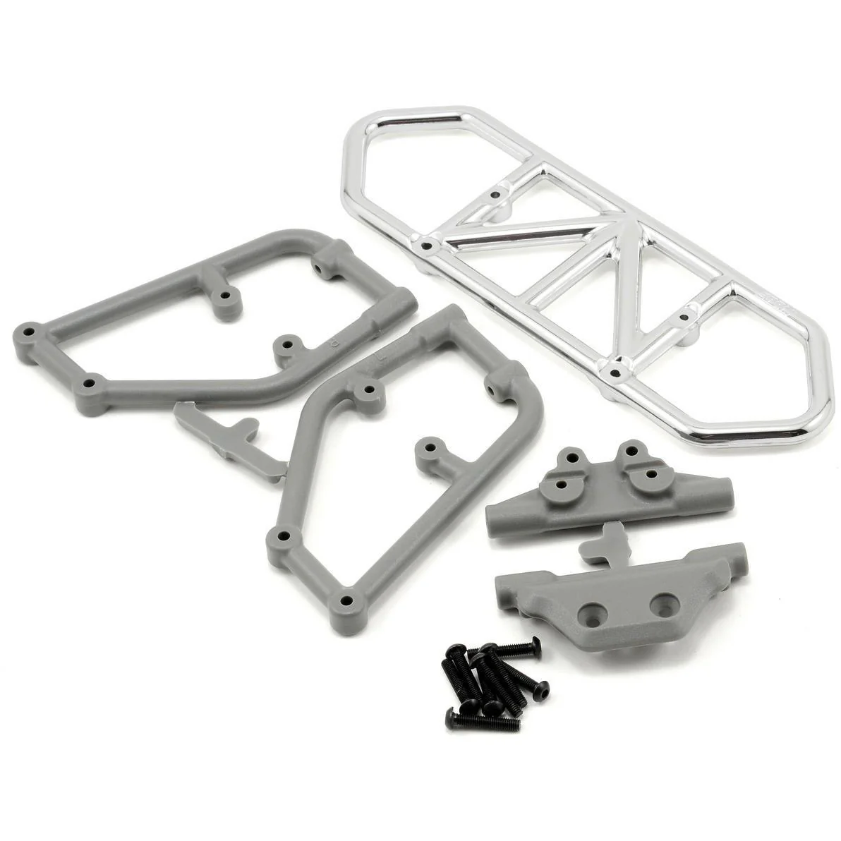 RPM Rear Bumper (Chrome) (Slash 4x4)