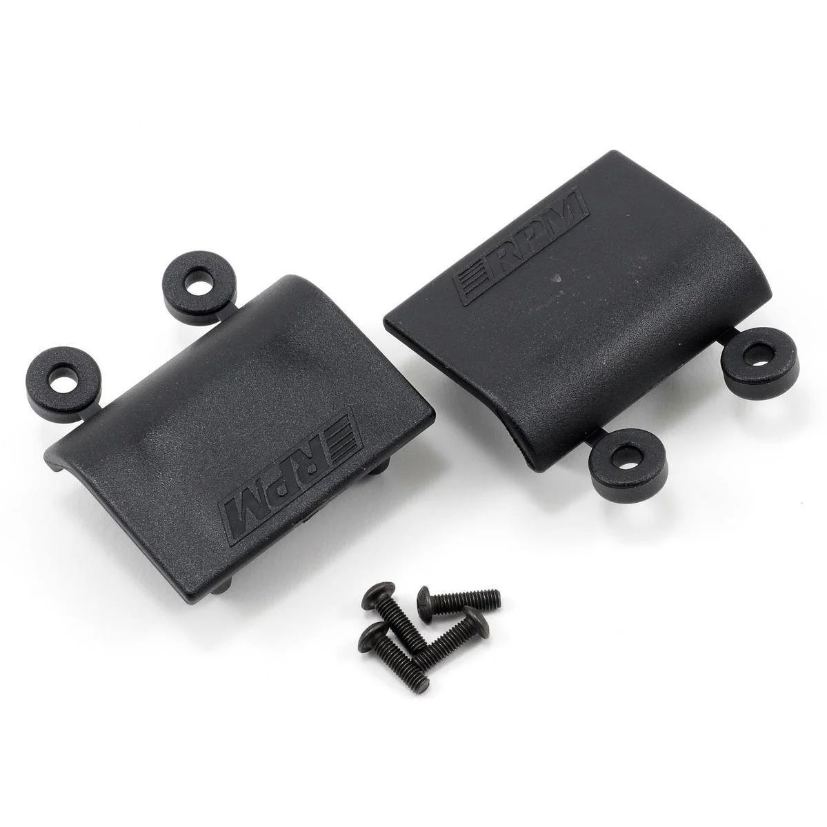 RPM Replacement Lower Shock Skid Plate (Black) (5B/5T) (2)