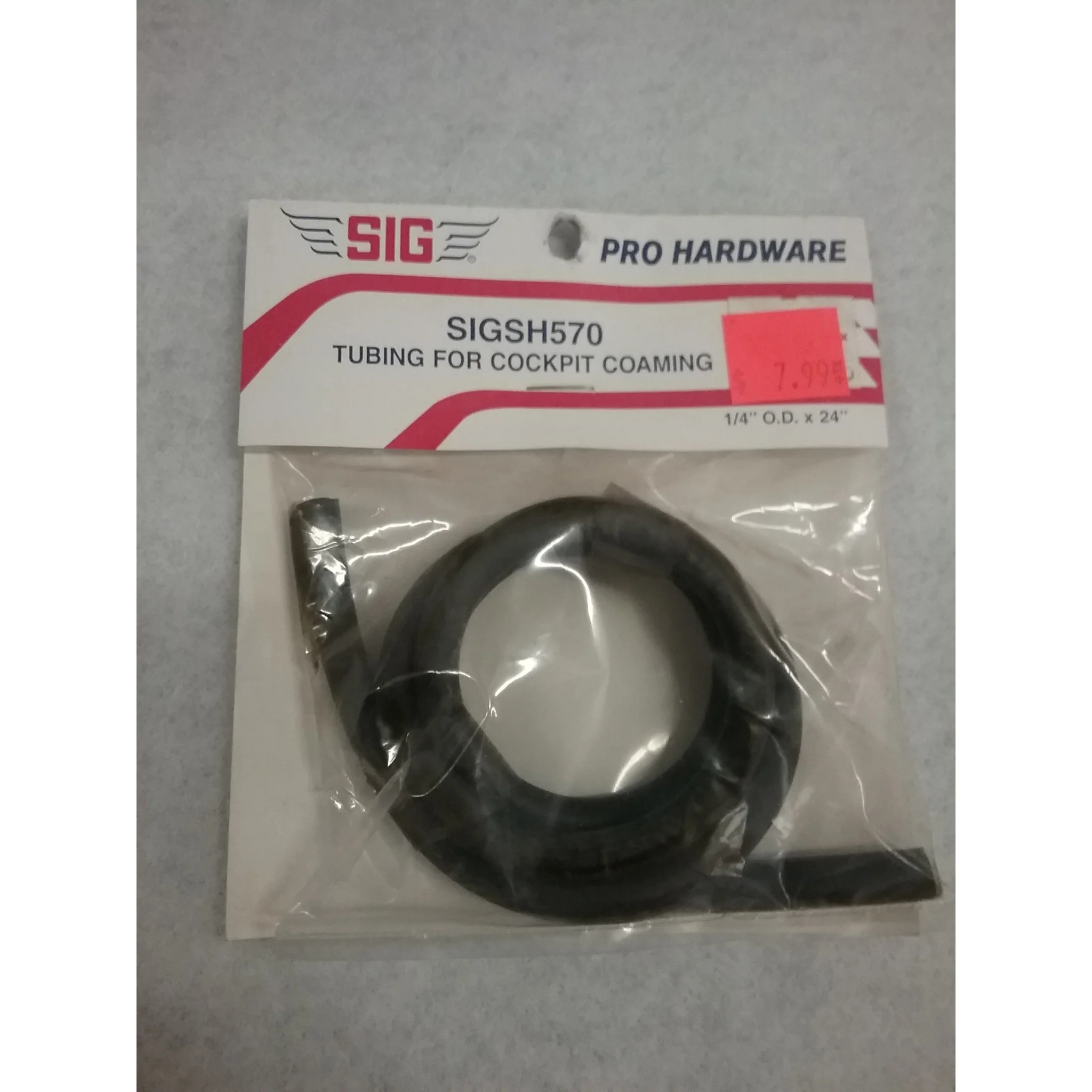 SIG SH-570 Tubing For Cockpit Coaming
