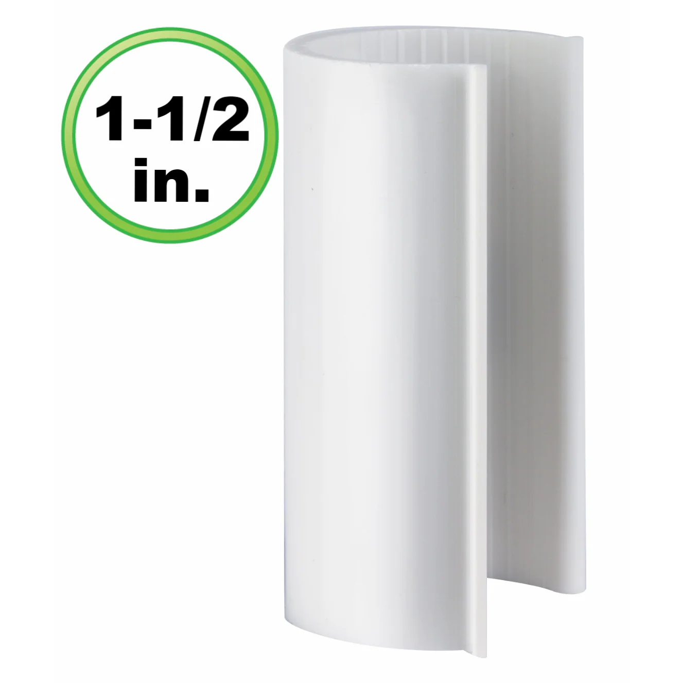 Snap Clamps 4" long x 1-1/2" ABS White Plastic