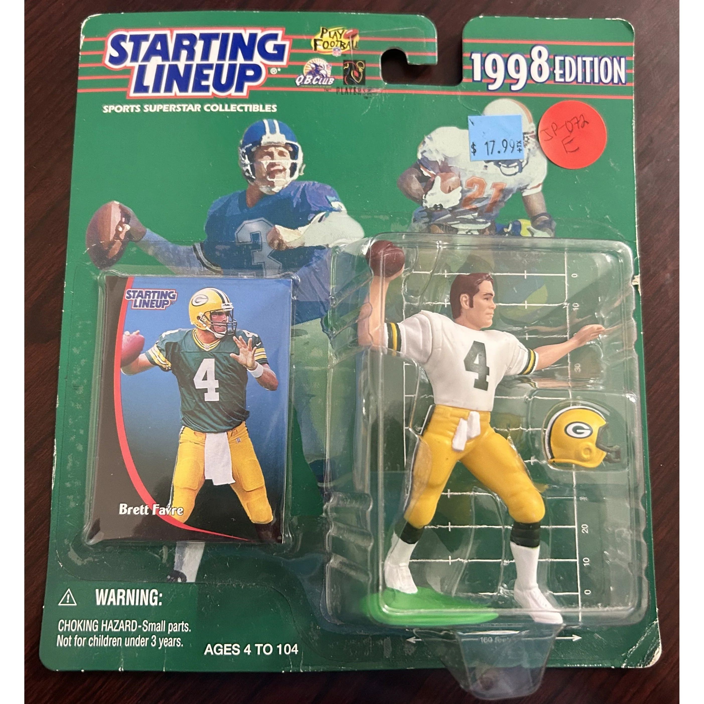 Starting Lineup 1998 Green Bay Packers Brett Farve