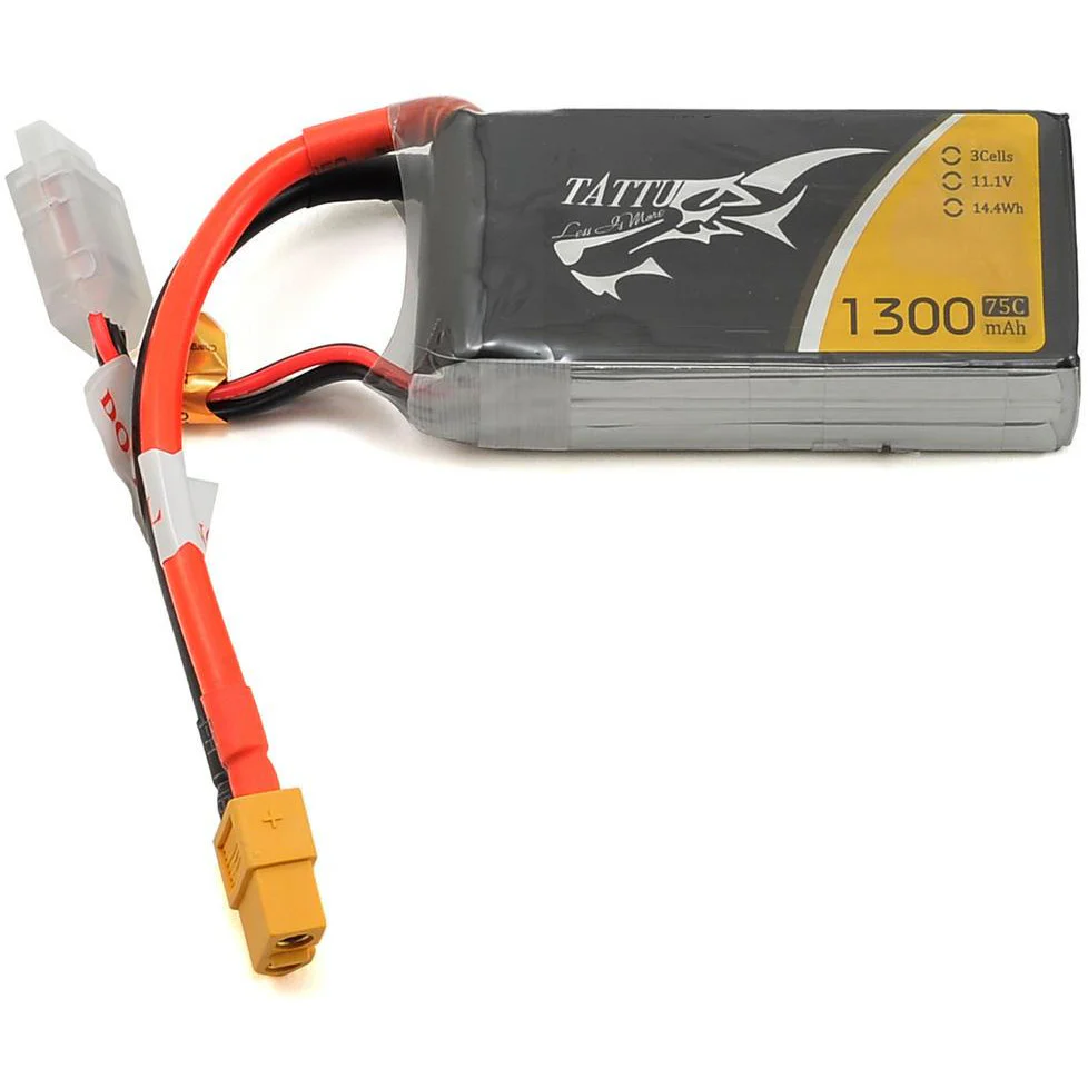 Tattu 3S LiPo Battery 75C (11.1V/1300mAh)