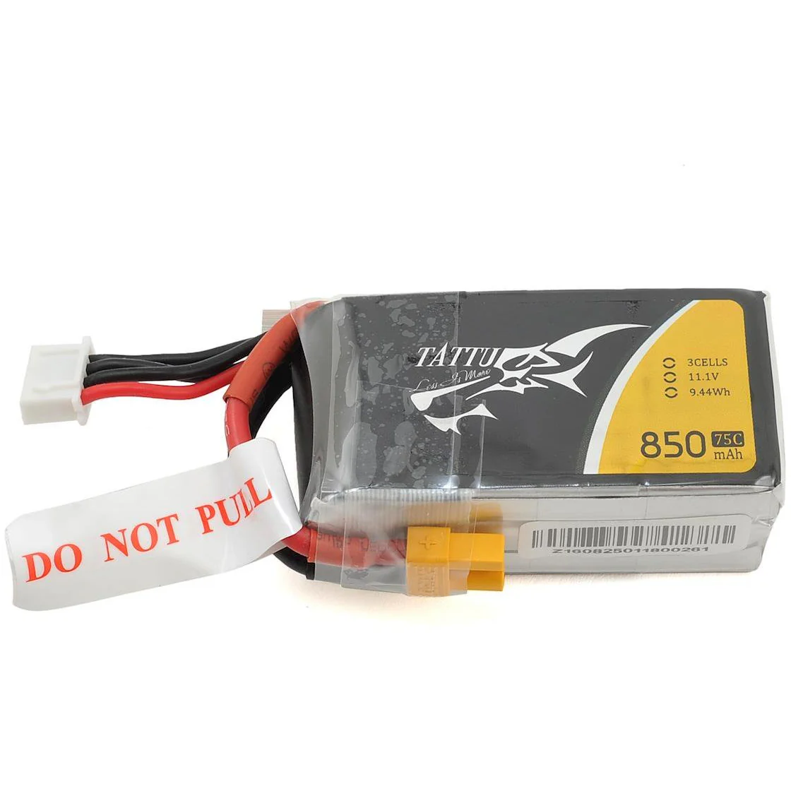 Tattu 3s LiPo Battery 75C (11.1V/850mAh)