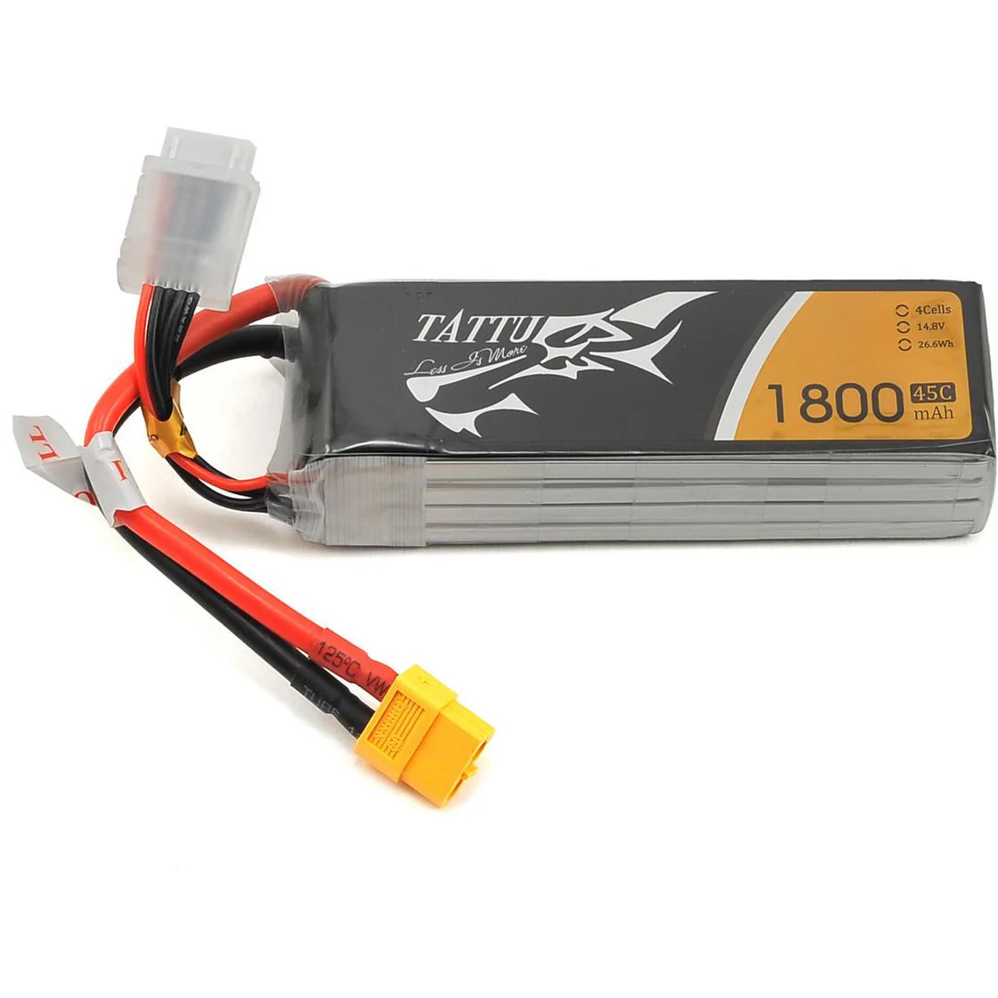 Tattu 4S LiPo Battery 45C (14.8V/1800mAh) (JST-XH)