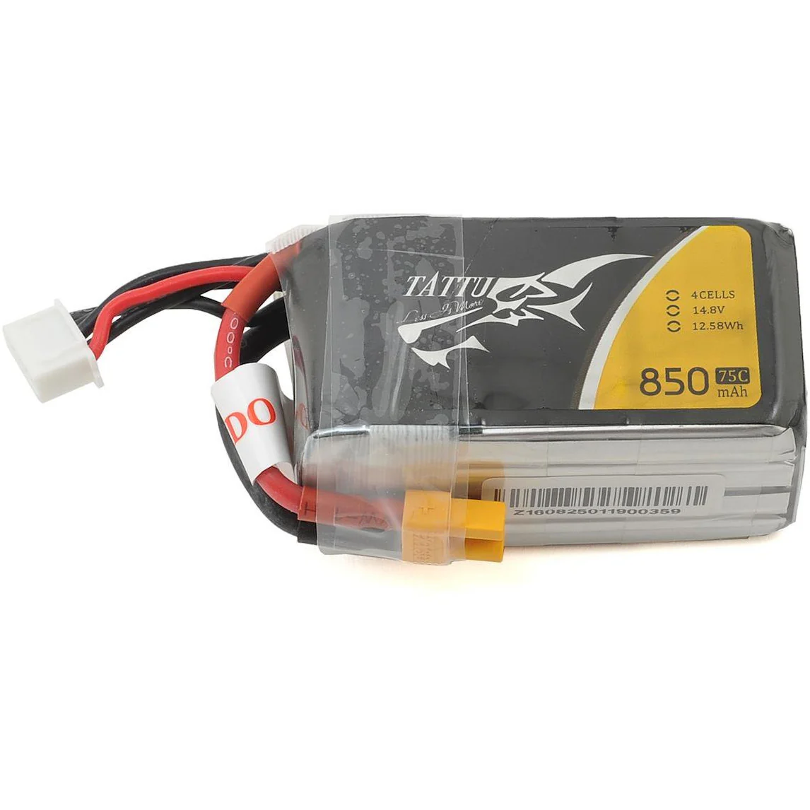 Tattu 4s LiPo Battery 75C (14.8V/850mAh)