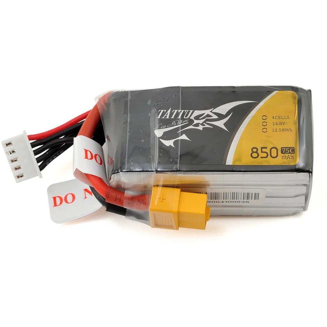 Tattu 4s LiPo Battery 75C (14.8V/850mAh)