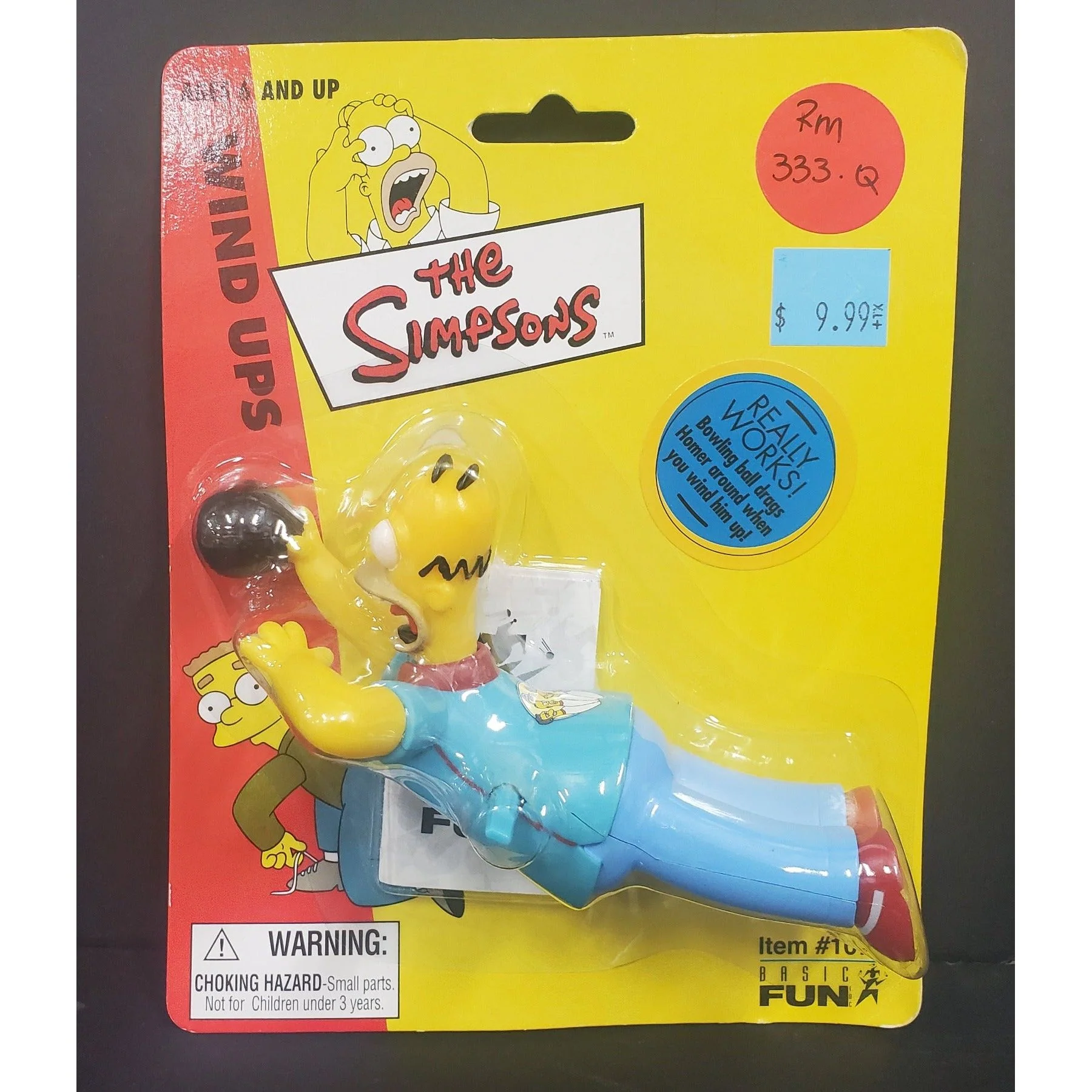 The Simpsons Wind Ups Bowling Homer