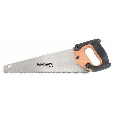 WESTWARD Hand Saw, Short Cut, 15 in, 7 TPI
