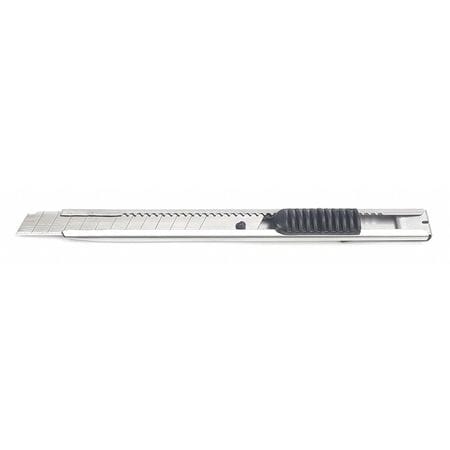 WESTWARD Snap-Off Utility Knife, Snap-Off, General Purpose, Steel, 5 7/64 in L.